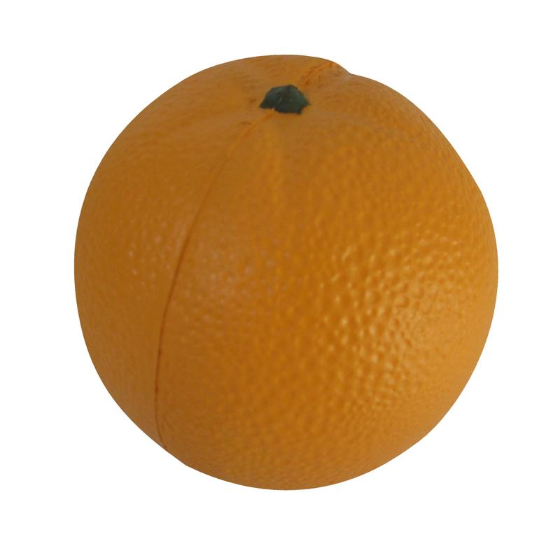 Imprinted Orange Fruit Stress Balls